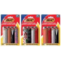 Isqueiro de bolso BIC Maxi Special Edition Fashion, pacote com 12