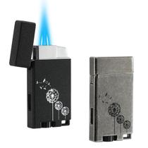 Isqueiro de bolso de butano CFTGET Classic Matte, pacote com 2 unidades Double Jet