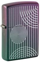 Isqueiro de bolso iridescente à prova de vento Zippo Abstract Lines
