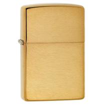Isqueiro de bolso Zippo 168 Armor em latão escovado Isqueiro de bolso Zippo 168 Armor em latão escovado