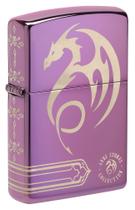 Isqueiro de bolso Zippo Anne Stokes Laser 360 High Polish Purple