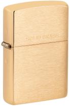 Isqueiro de bolso Zippo Classic em latão sólido escovado