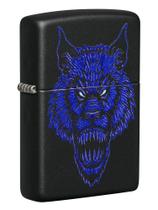 Isqueiro de Bolso Zippo Design Lobisomem Preto Fosco Isqueiro de Bolso Zippo Design Lobisomem Preto Fosco