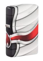 Isqueiro de Bolso Zippo Design Logo Chama 540 Cor Preta Isqueiro de Bolso Zippo Design Logo Chama 540 Cor Preta
