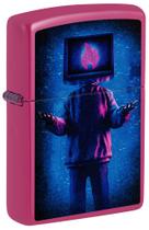 Isqueiro de bolso Zippo Flame TV Man Design Frequency