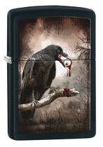 Isqueiro de bolso Zippo Goth-Raven Eyeball à prova de vento