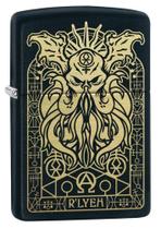 Isqueiro de bolso Zippo Monster Design preto fosco Isqueiro de bolso Zippo Monster Design preto fosco