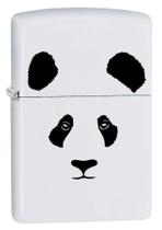 Isqueiro de bolso Zippo Panda branco fosco, recarregável Isqueiro de bolso Zippo Panda branco fosco, recarregável