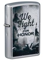 Isqueiro de bolso Zippo para Honor Street Chrome, tamanho único Isqueiro de bolso Zippo para Honor Street Chrome, tamanho único