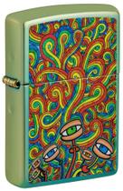 Isqueiro de bolso Zippo Psychedelic Imagery High Polish Teal