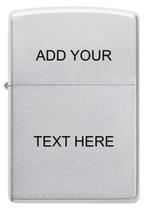 Isqueiro de Bolso Zippo Satin Chrome Personalizável Isqueiro de Bolso Zippo Satin Chrome Personalizável