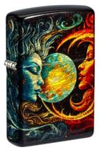 Isqueiro de bolso Zippo Sun and Moon Design 540 Tumbled Brass