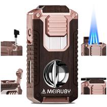 Isqueiro de butano MEIRUBY 5 em 1 recarregável Jet Flame Isqueiro de butano MEIRUBY 5 em 1 recarregável Jet Flame