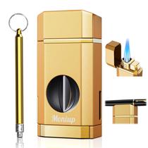 Isqueiro de butano Moniup Triple Jet com cortador e suporte em V