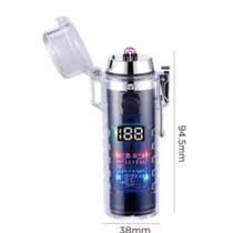 Isqueiro de plasma com lanterna e sinalizador recarregável usb resistente a agua lh-025 - LUATEK