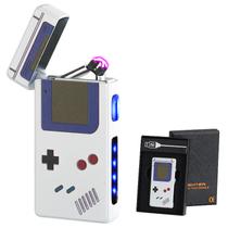 Isqueiro de plasma USB Dual Arc, tela de toque, liga de zinco metálico