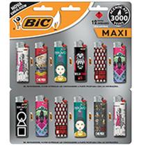 Isqueiro Descartavel BIC Maxi Netflix Cartela C/12 Cartela