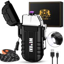 Isqueiro elétrico WEARXI para homens com bateria recarregável USB