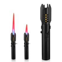 Isqueiro Honitra ajustável Jet Flame preto à prova de vento