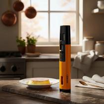 Isqueiro Maçarico 2 chamas Honest Fino Prático Culinária Multiuso 450 Cor:Amarelo