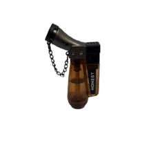 Isqueiro Maçarico de bolso Honest De Metal bcz185 Cor:Marrom Isqueiro Maçarico de bolso Honest De Metal bcz185 Cor:Marrom
