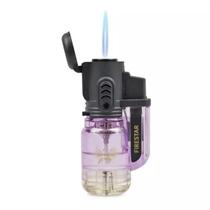 Isqueiro Maçarico Firestar PLUG Transparente Recarregável FS-604/1CT 1 Chama