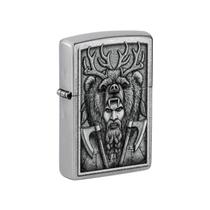 Isqueiro mecânico Zippo Barbarian Design Street Chrome Isqueiro mecânico Zippo Barbarian Design Street Chrome