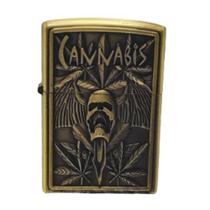 Isqueiro Metal Vintage Luxo Recarregável Tipo Zippo Caveiras 2 - Kantaí