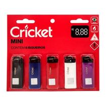 Isqueiro original mini classic cricket 05 unidades