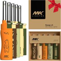 Isqueiro Outdoor MK 5 unidades à prova de vento recarregável com chama tipo maçarico Isqueiro Outdoor MK 5 unidades à prova de vento recarregável com chama tipo maçarico