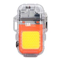 Isqueiro Plasma Recarregável Com Lanterna Resistente A Vento Forte Água - Luatek Isqueiro Plasma Recarregável Com Lanterna Resistente A Vento Forte Água - Luatek