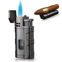 Isqueiro PROMISE Triple Jet Flame, butano recarregável Isqueiro PROMISE Triple Jet Flame, butano recarregável