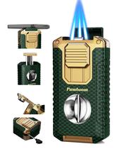 Isqueiro Pumboom All-in-One com cortador em V, furador e agulha