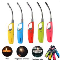 Isqueiro Recarregável Para Churrasco, Lareira e Forno