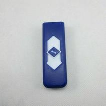 Isqueiro USB Recarregável - Azul com branco - Generic