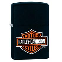 Isqueiro Zippo 218HD-H252 Classic Logo Harley-Davidson Preto