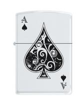 Isqueiro Zippo Ace of Spades White Matte 9131