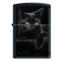 Isqueiro Zippo Black Cat Black Matte, modelo Cat Noir