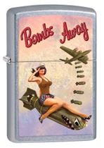 Isqueiro Zippo Bombs Away Pin-up Girl Street Chrome 80778 Isqueiro Zippo Bombs Away Pin-up Girl Street Chrome 80778