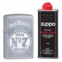 Isqueiro Zippo Jack Daniels Tennessee - Ref.: 29757 - Original + Fluído Zippo 125ml Isqueiro Zippo Jack Daniels Tennessee - Ref.: 29757 - Original + Fluído Zippo 125ml