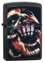 Isqueiro Zippo Split Face Preto Alto Brilho à Prova de Vento Isqueiro Zippo Split Face Preto Alto Brilho à Prova de Vento
