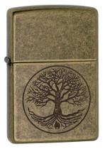 Isqueiro Zippo Tree of Life - Aço Antigo 29149 Isqueiro Zippo Tree of Life - Aço Antigo 29149