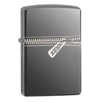 Isqueiro Zippo Zipped Black Ice