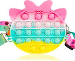 It Purse Bag para meninas, Push Bubble Popping Pops Its Sensory Fidget Bags Popit Hangdbag Popet Wallet para adolescentes para adolescentes de um ano de idade Rainbow