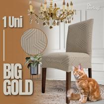 Italiana - Capa de Cadeira Linha Big Gold Anti Gato - Greige Italiana - Capa de Cadeira Linha Big Gold Anti Gato - Greige
