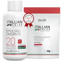 Itallian Color Emulsão OXI 20 Vol.+ Descolorante 50g