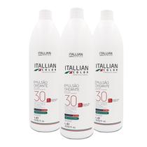 Itallian Color Emulsão Oxidante 30 Volumes 3x 1L - Itallian Hairtech