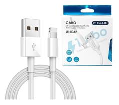 Itblue Le836l Cabo Carregador 1m Turbo 20w Usb Para IOS 6 a 14 Cor Branco