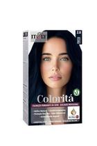 Itely Coloração Profissional Permanente em Creme Coloritá 2.8 Preto Azulado