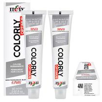 Itely Kit c/2 Tintas Colorly 4NI Castanho Intenso 60 ml